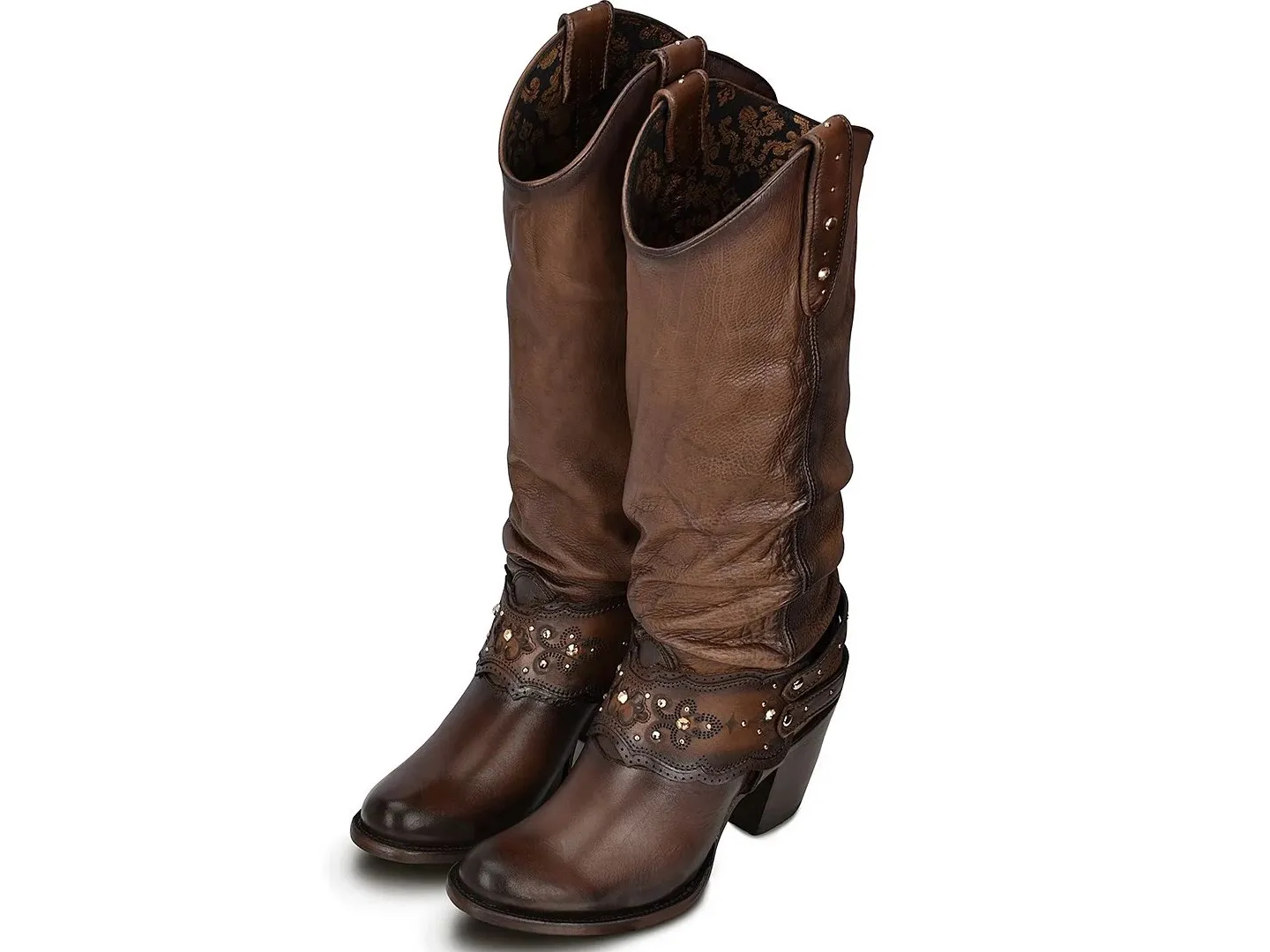 Botas Cuadra Moroni  Café Para Mujer